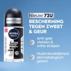 NIVEA MEN Black & White Invisible Original Deodorant Roller 50 ML
