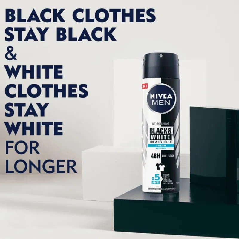 NIVEA MEN Black & White Invisible Fresh Deodorant Spray 150 ML