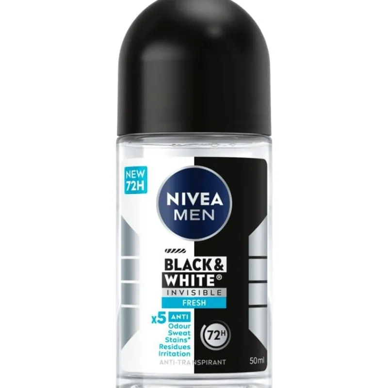 NIVEA MEN Black & White Invisible Fresh Deodorant Roller 50 ML