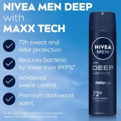 NIVEA MEN Deep Darkwood Deodorant Spray 150 ML
