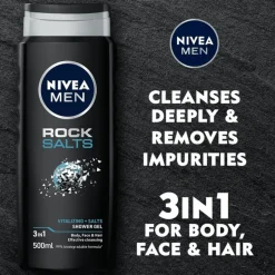 NIVEA MEN Rock Salts 3-in-1 Douchegel 500 ML