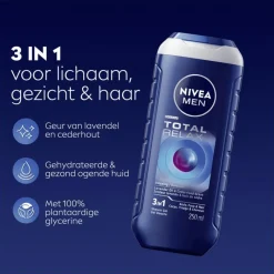 NIVEA MEN Total Relax 3-in-1 Douchegel 250 ml