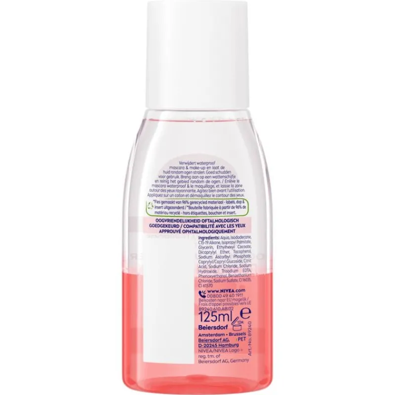 NIVEA Oogmake-up Remover Radiance Waterproof 125 ML