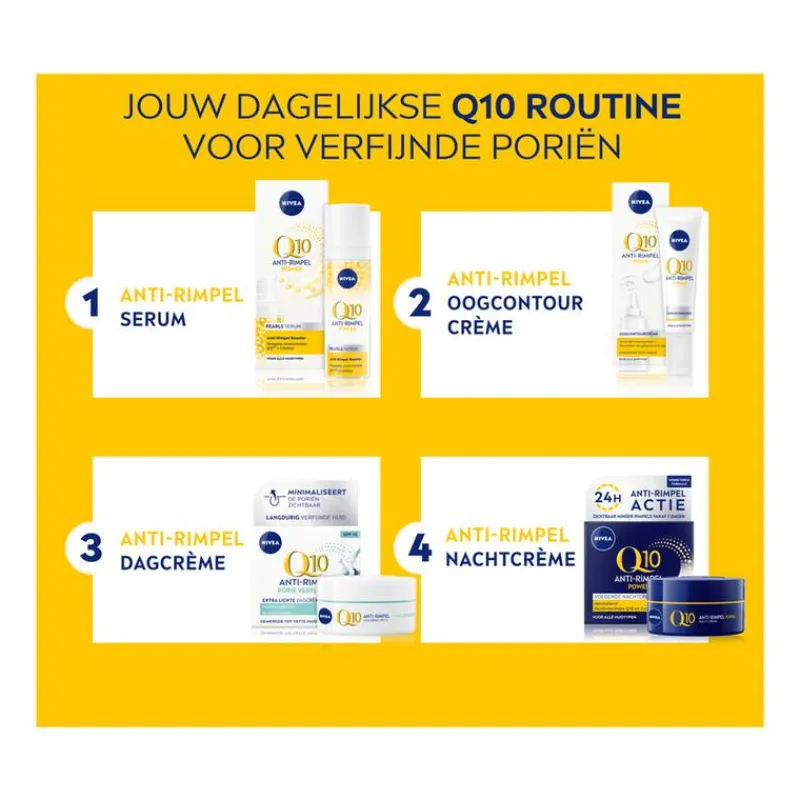 NIVEA Q10 Power Anti-Rimpel Dagcrème Gem/Vet Huid SPF15 50 ML