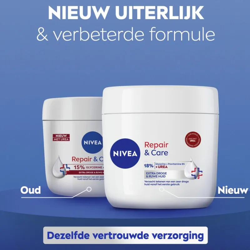 NIVEA Repair & Care Urea Intensief Hydraterende Bodycrème 400 ML