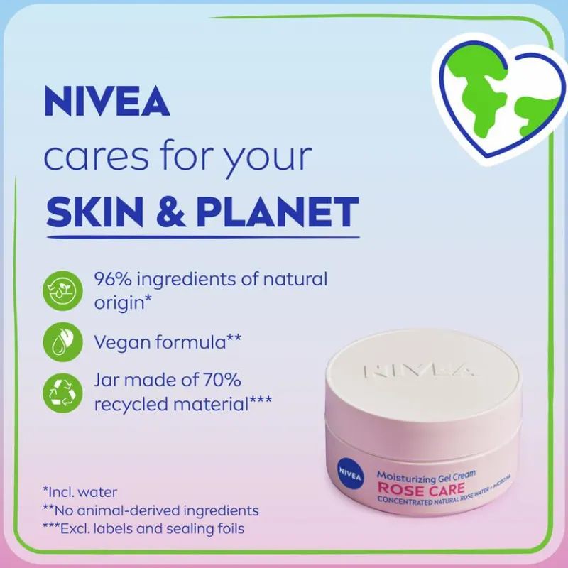 NIVEA Rose Care Hydraterende Gel Creme 50 ML