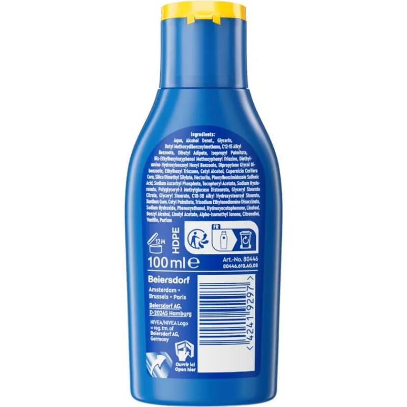 NIVEA SUN Protect & Hydrate Travel Size Zonnemelk SPF50+ 100 ML