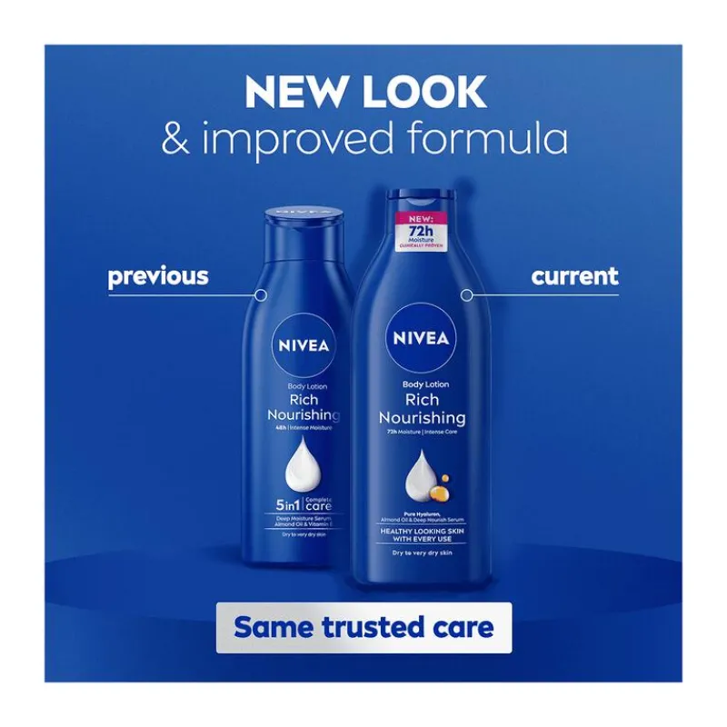 NIVEA Verzorgende Bodymilk 72u Hydratatie 400 ML