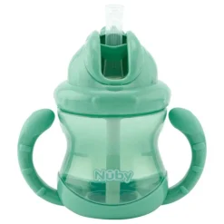 Nûby Nuby Flip-It Antilekbeker Handvatten Groen 12 Maanden