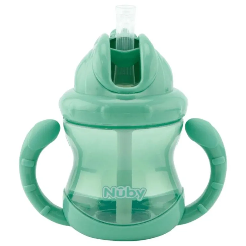 Nûby Nuby Flip-It Antilekbeker Handvatten Groen 12 Maanden