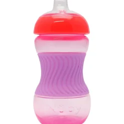 Nûby Nuby Mini Easy Grip Drinkbeker Siliconen Huls Roze 4 Maanden 180 ML