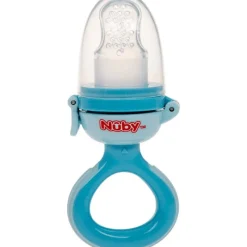 Nuby Siliconen Nibbler - 6m+ - Blauw