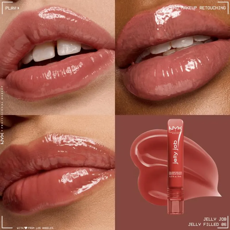 NYX Professional Makeup Jelly Job Lipgloss 06 Jelly Filled Rood