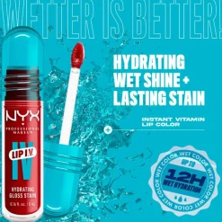 NYX Professional Makeup Lip IV Hydraterende Lipgloss Cranberry Splash
