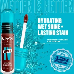 NYX Professional Makeup Lip IV Hydraterende Lipgloss Mocha Me Wet
