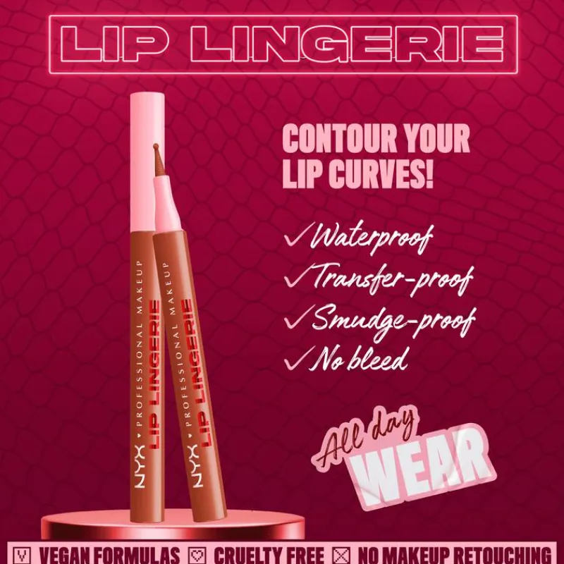 NYX Professional Makeup Lip Lingerie Liner Stain 02 Naughty Nude Bruin