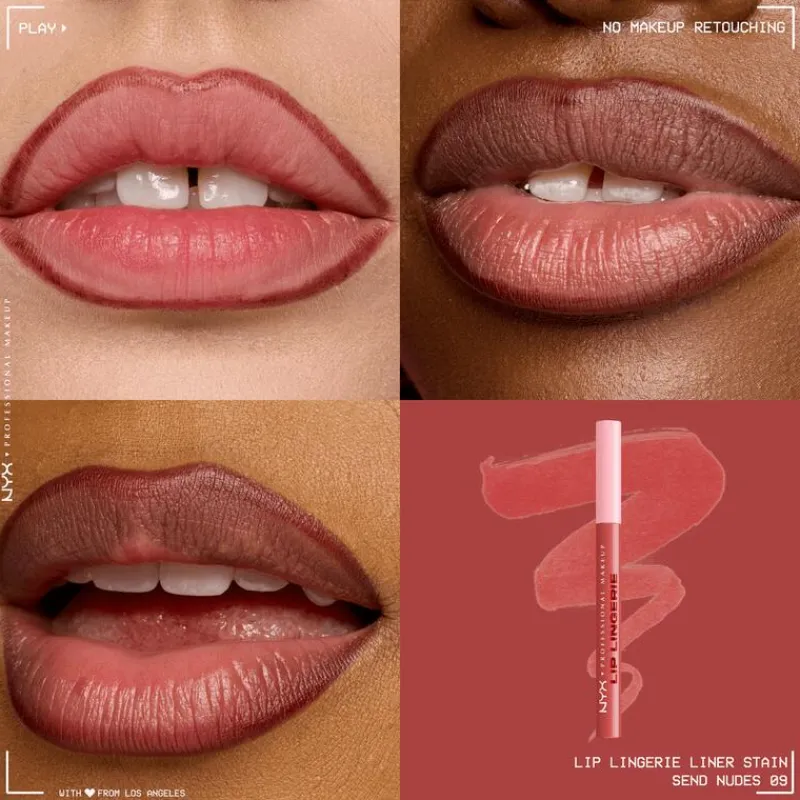 NYX Professional Makeup Lip Lingerie Liner Stain 09 Send Nudes Rood