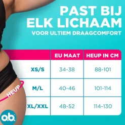OB o.b.® Herbruikbaar Menstruatie Ondergoed XS/S
