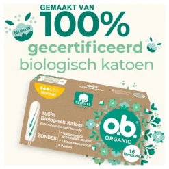 OB o.b.® Organic Cotton Normal 16 Stuks