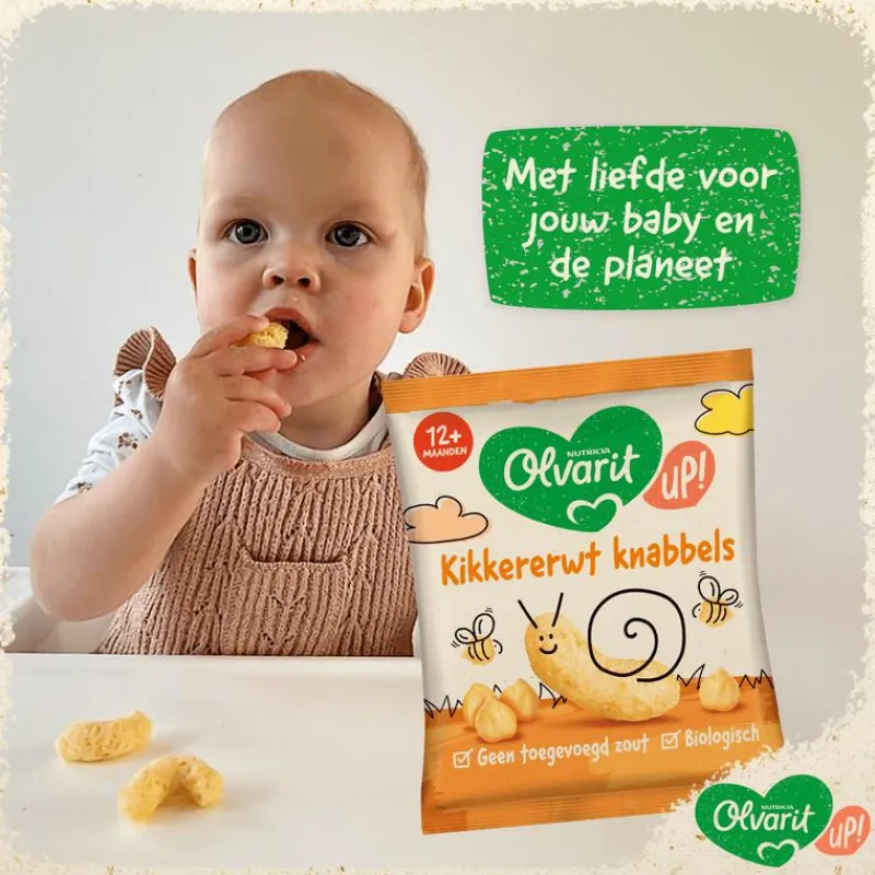 Olvarit Kikkererwt Knabbels 12 Maanden