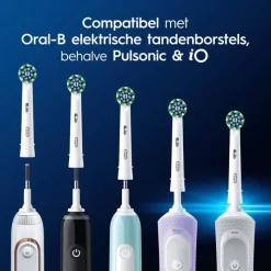 Oral-B Cross Action Opzetborstels Wit - 8 Stuks