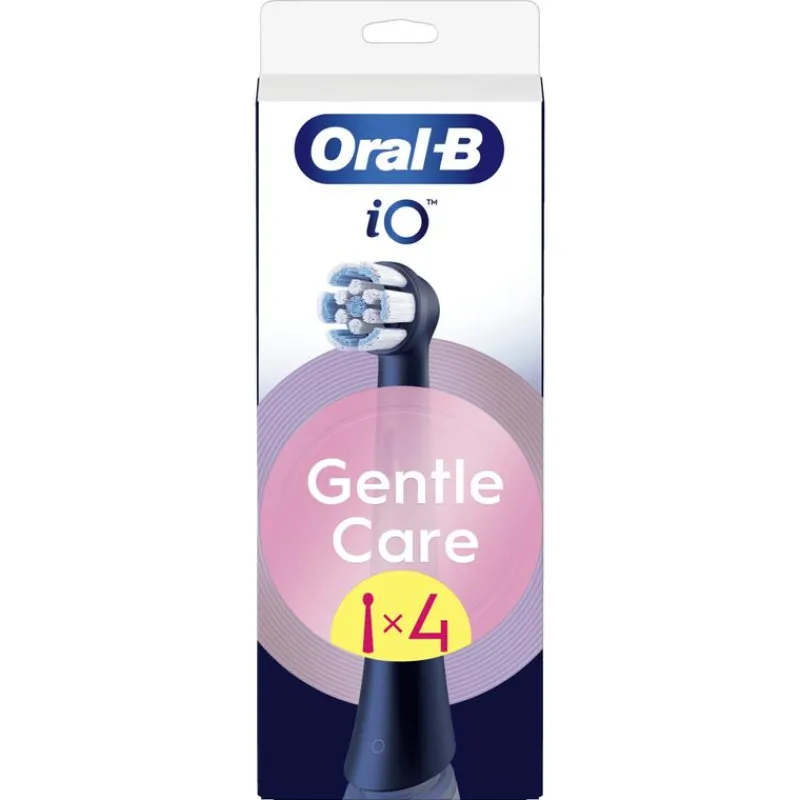 Oral-B iO Gentle Care Opzetborstels Zwart 4 Stuks