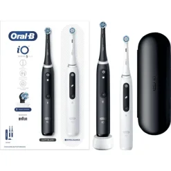 Oral-B iO 5S Duo Zwart & Wit 2 Elektrische Tandenborstels