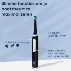 Oral-B iO 3S Zwart Elektrische Tandenborstel
