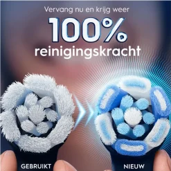 Oral-B iO Ultimate Clean Opzetborstels Zwart 6 Stuks