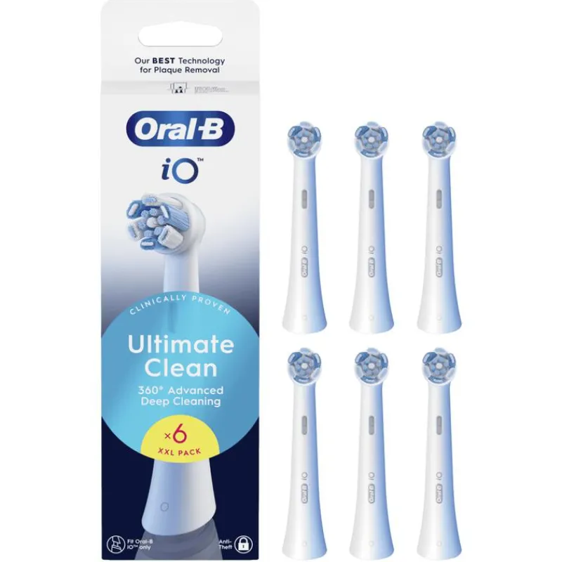 Oral-B iO Ultimate Clean Opzetborstels Wit 6 Stuks