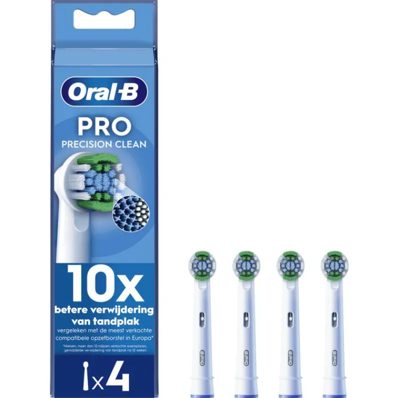 Oral-B Precision Clean Opzetborstels Wit - 4 Stuks