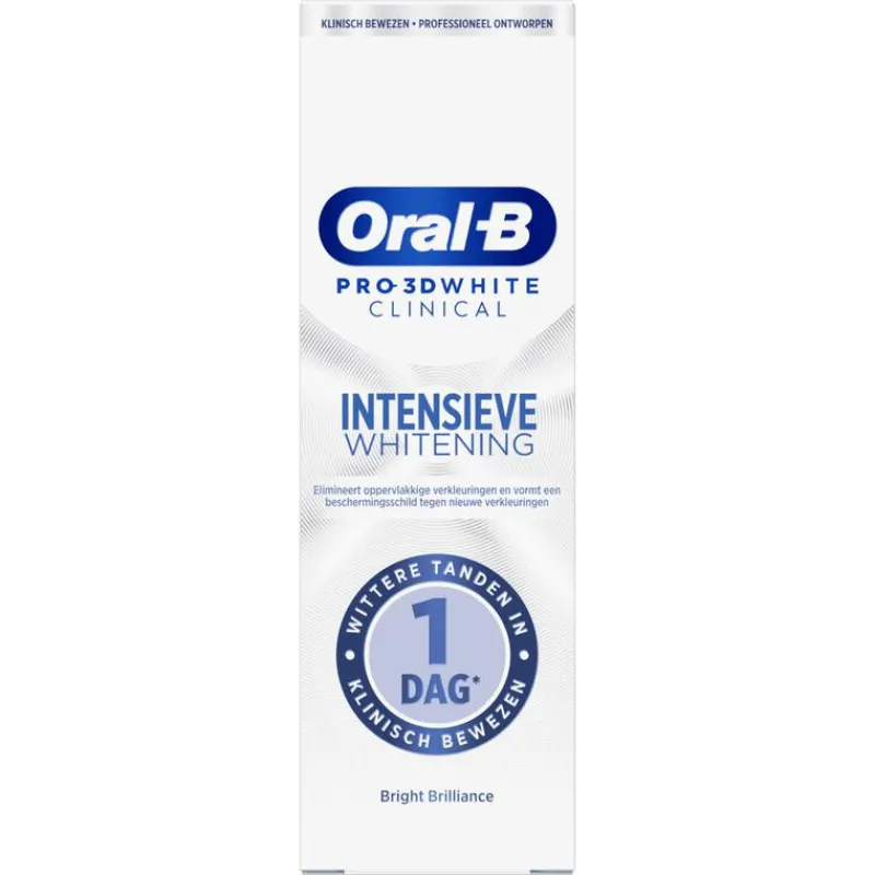 Oral-B Pro 3D White Clinical Intensieve Whitening Bright Brilliance Tandpasta 75 ML