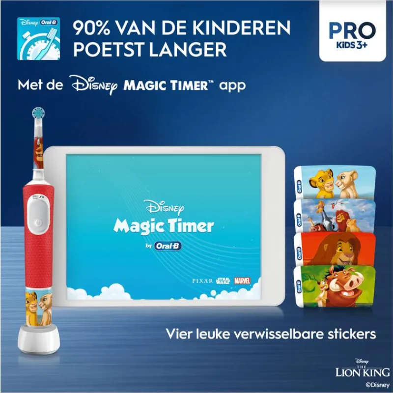 Oral-B Pro Kids 3+ Lion King Elektrische Tandenborstel by Braun