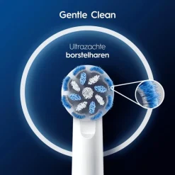 Oral-B Sensitive Clean Opzetborstels Wit 4 Stuks