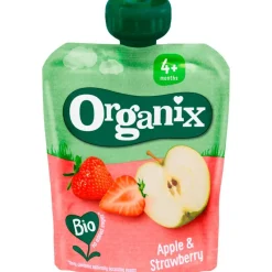 Organix Bio Knijpfruit Appel, Aardbei