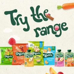 Organix Bio Knijpfruit Appel, Aardbei