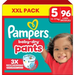 Pampers Baby Dry Pants XXL Pack Luierbroekjes Maat 5 11-17 KG 96 Stuks