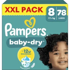 Pampers Baby Dry XXL Pack Luiers Maat 8 17+ KG 78 Stuks