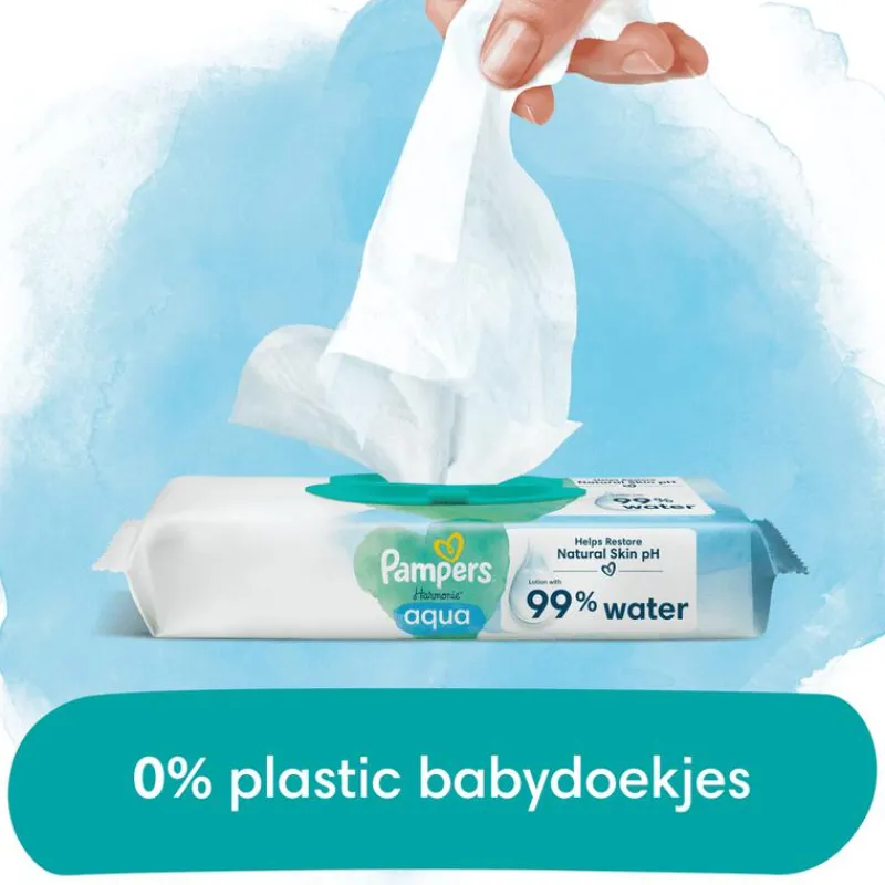 Pampers Harmonie Aqua Billendoekjes 48 Stuks
