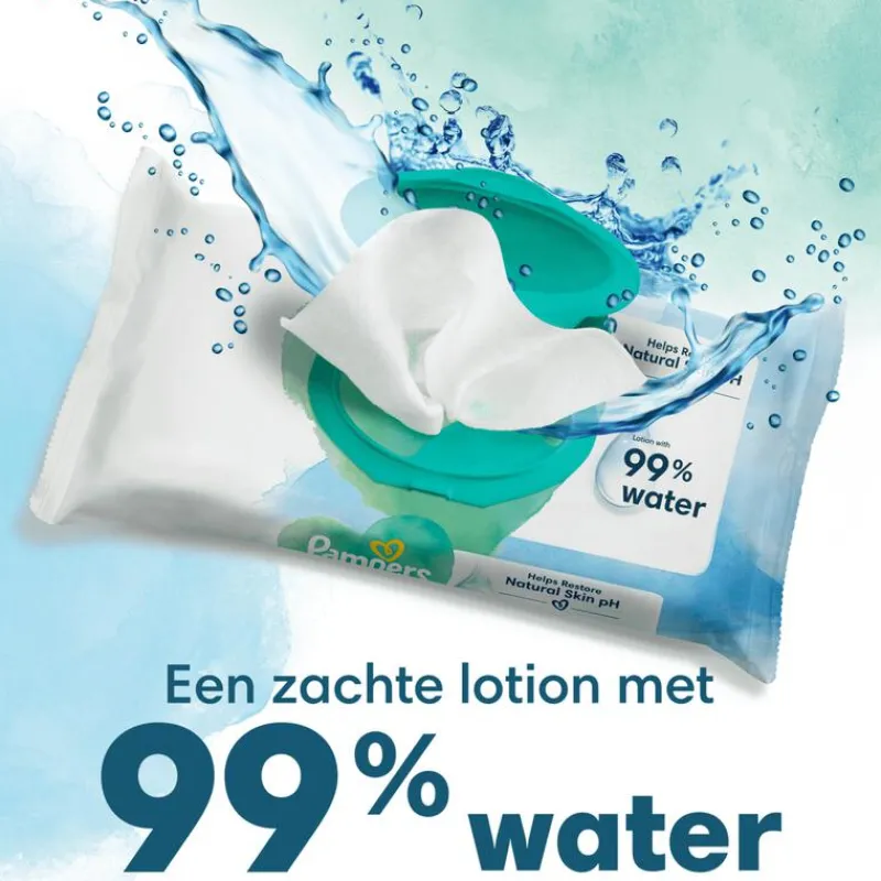 Pampers Harmonie Aqua Billendoekjes 9x48 Stuks