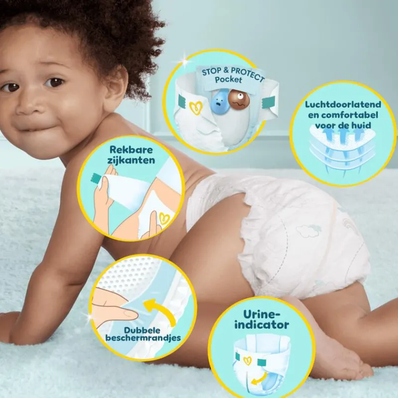 Pampers Premium Protection Maxi Pack Luiers Maat 6 13-18 KG 70 Stuks