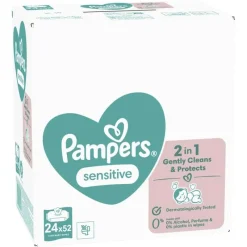 Pampers Sensitive Billendoekjes 0% Plastic 24x52 Stuks