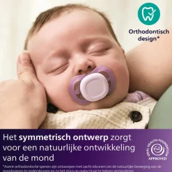 Philips Avent Fopspeen Ultra Start 0-2 M Double Pack Day 2 pack - mixed - SCF075/15