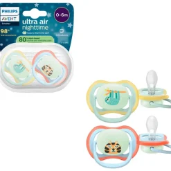 Philips Avent Fopspeen Ultra Air Night 0-6M Double Pack - SCF376/25
