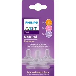 Philips Avent Natural Response Flesspeen Mix&Match 1m+SCY906/03