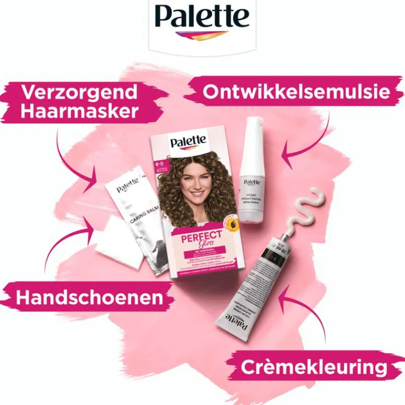 Poly Palette Perfecte Gloss Color Haarverf 6-0 Licht Bruin
