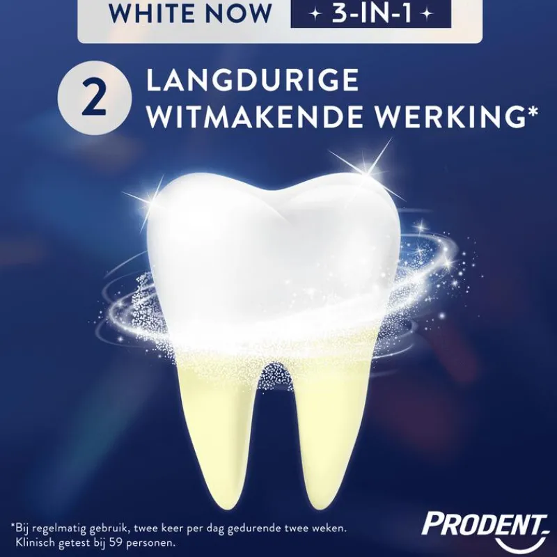 Prodent White Now 3-in-1 Tandpasta 75ml