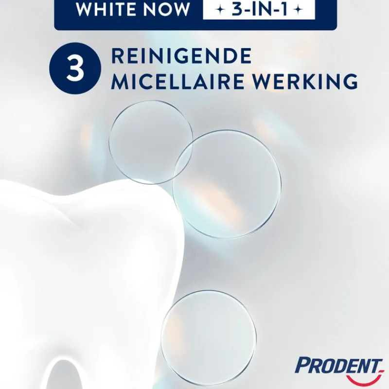 Prodent White Now 3-in-1 Tandpasta 75ml