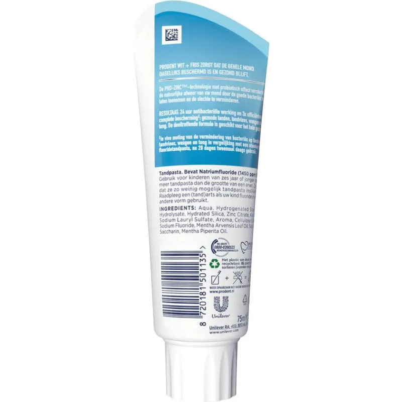 Prodent Wit + Fris Tandpasta 75 ML