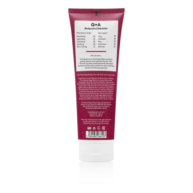 Q+A Hyaluronic Acid Body Wash 250 ML